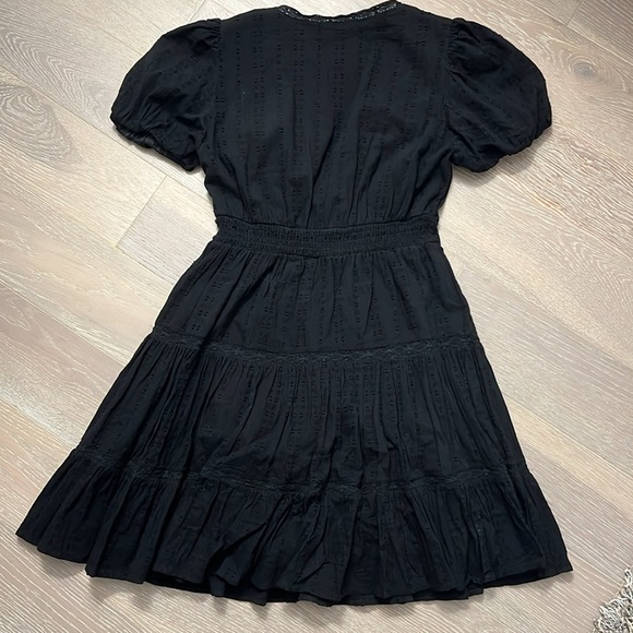 Zara Black Eyelit Dress - Picture 4 of 6